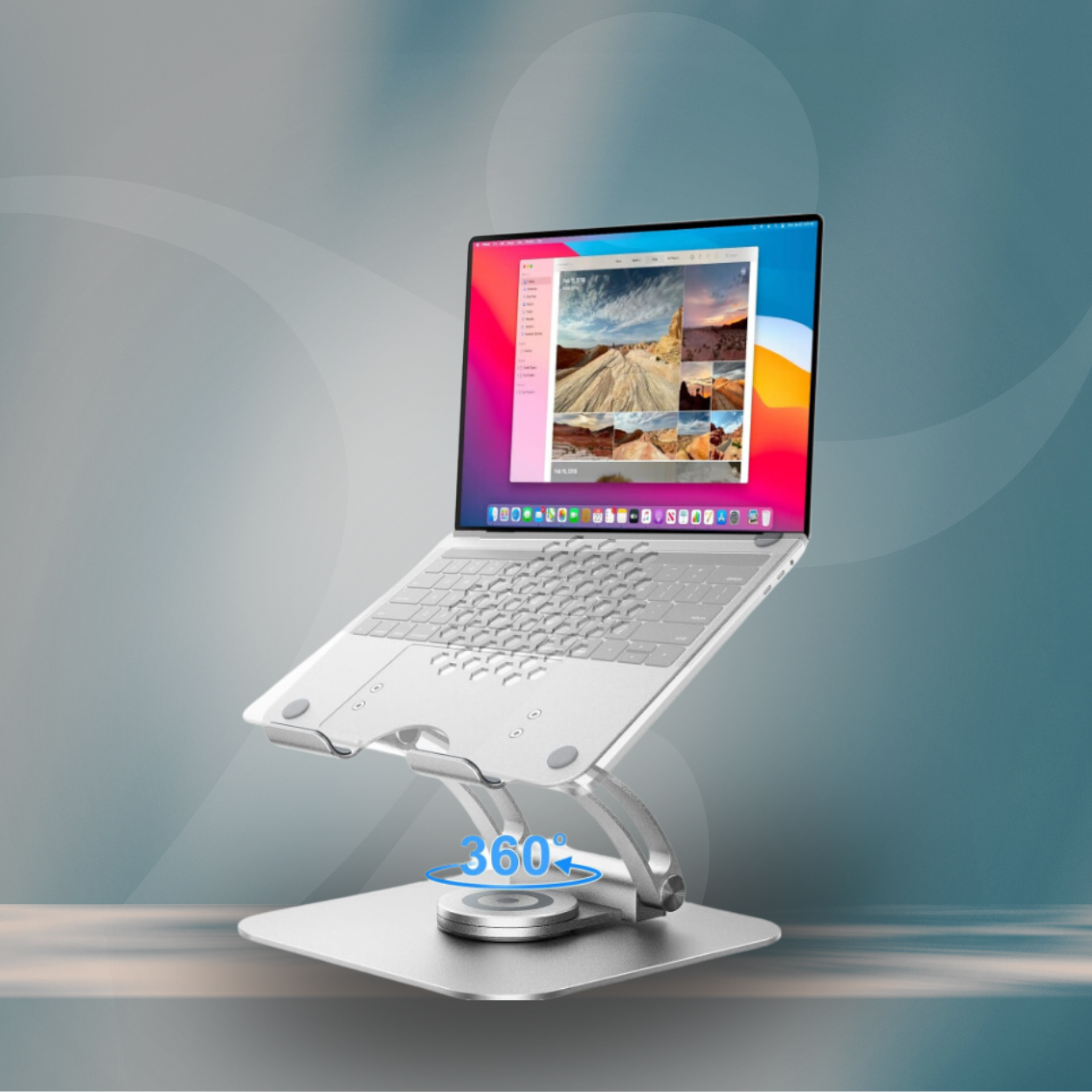 Support pivotant pour ordinateur portable (ergonomie)